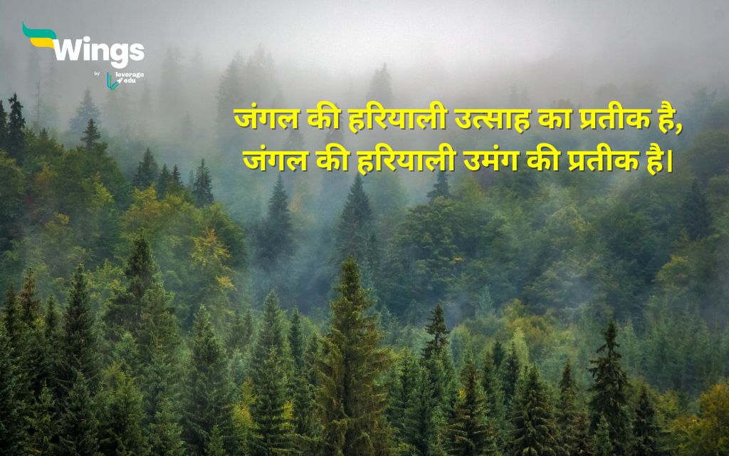 Save Forest Slogan in Hindi