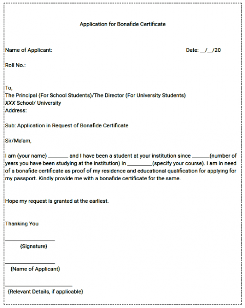 What is Bonafide Certificate: Format, Application & Documents