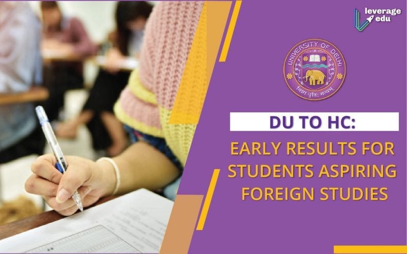 Early Result for Students Planning to Study Abroad
