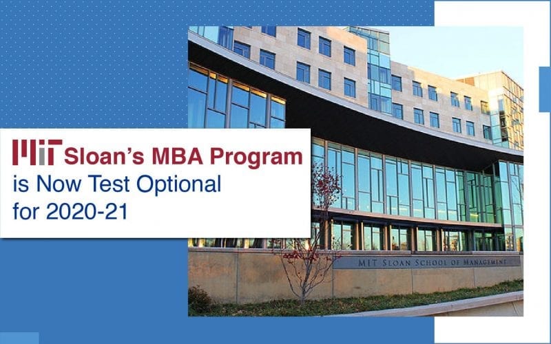 MIT Sloan’s MBA Goes Test Optional