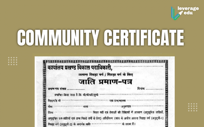 Community Certificate