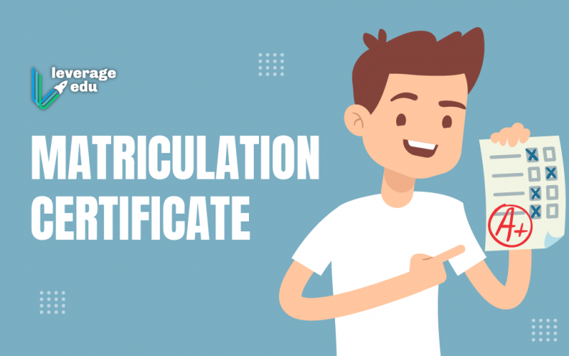 Matriculation Certificate