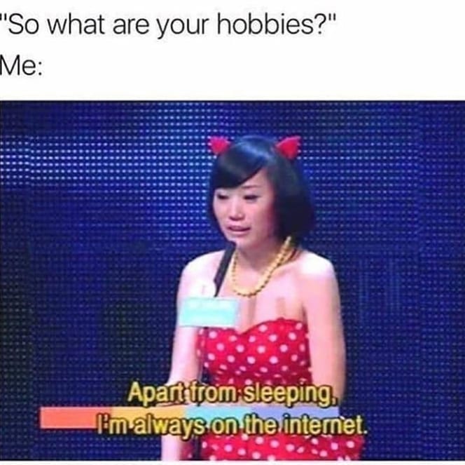 What are your Hobbies Funny Answers
