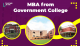 MBA in Government Colleges