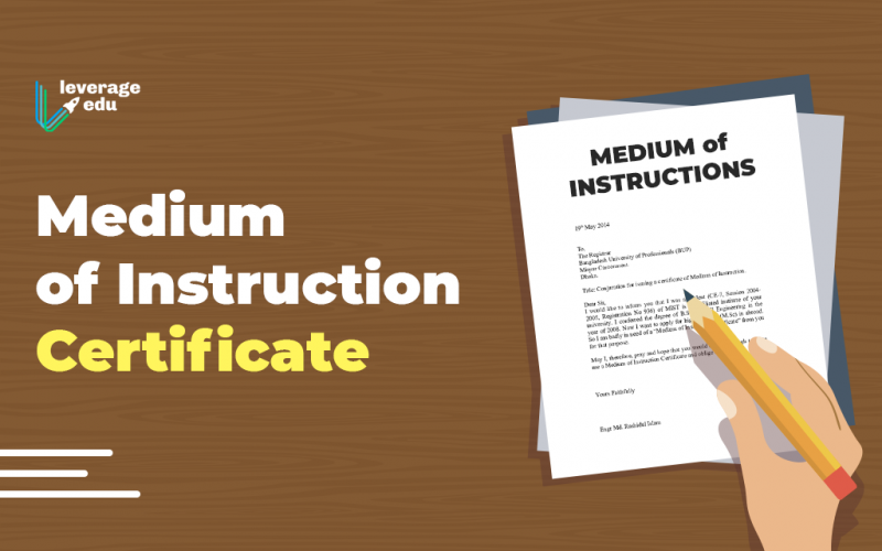 Medium of Instruction Certificate