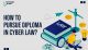 How to Pursue Diploma in Cyber Law