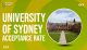 University of Sydney Acceptance Rate