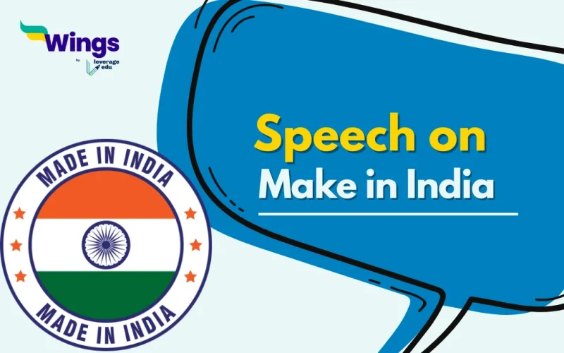 Speech on Make in India