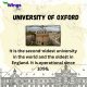 10 Oldest Universities in the world - University of Oxford