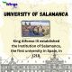 10 Oldest Universities in the world - University of Salamanca
