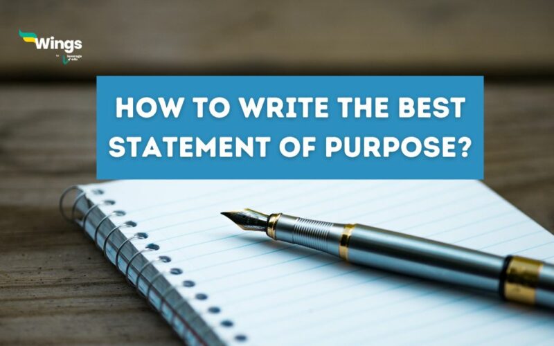 how to write a best statement of purpose