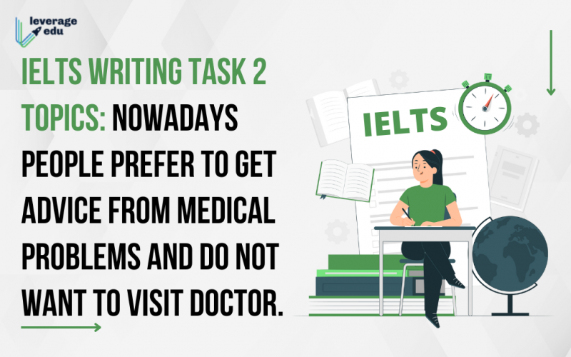 IELTS Writing Task 2 Topics - Nowadays people prefer to get advice from medical problems and do not want to visit doctor.