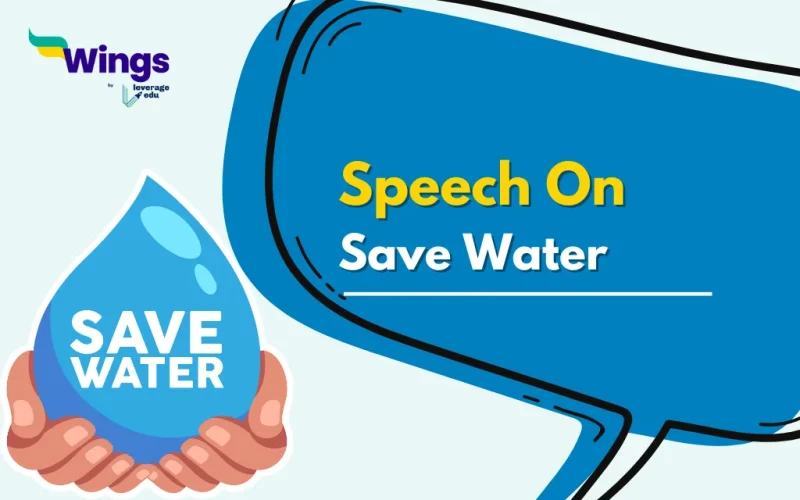 Speech on Save Water