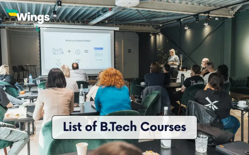 List of B.Tech Courses