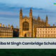 Prathiba M Singh Cambridge Scholarship
