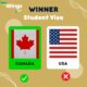 canada vs usa student visa