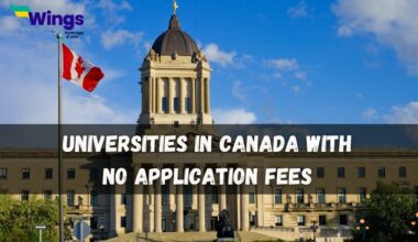 universities in canada with no application fees