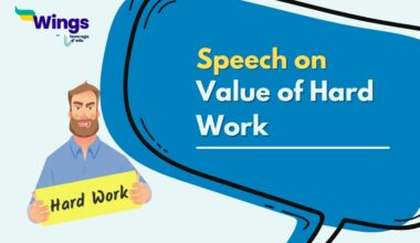 Speech on value of hard work