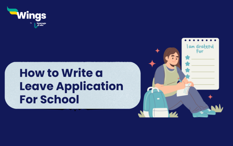 How to Write a Leave Application For School
