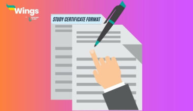 Study Certificate Format