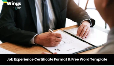 Job Experience Certificate Format & Free Word Template