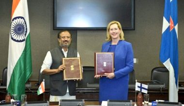 भारत और फ़िनलैंड ने साइन किए जॉइंट डिक्लेरेशन
