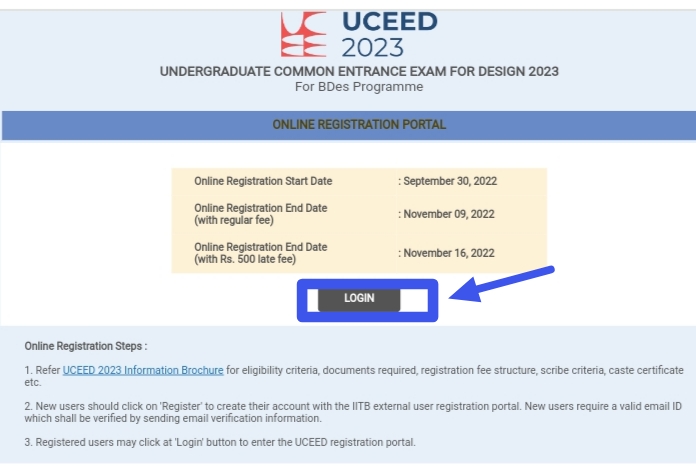 UCEED Admit Card 2023 Downloading Starts