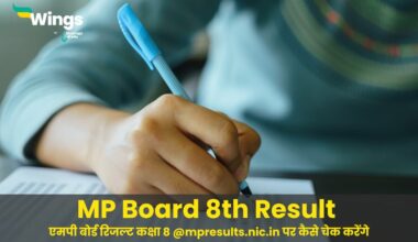 MP Board 8th Result Link