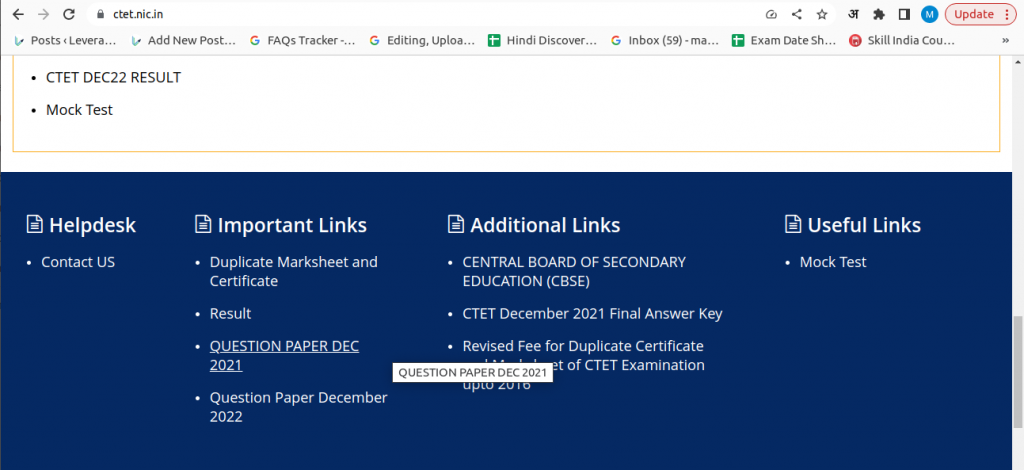 CTET Previous Year Question