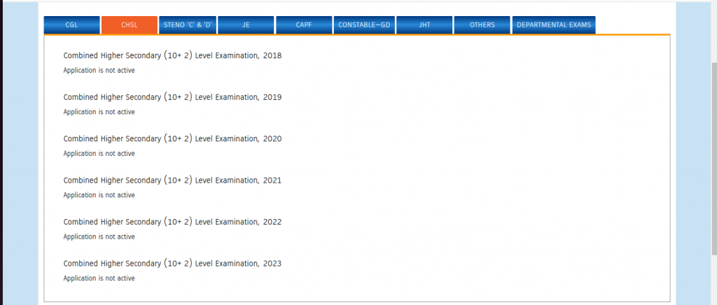 SSC CHSL Total Applicants 2023