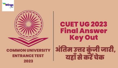 CUET UG Final Answer Key Out