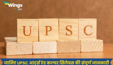 Art and Culture Syllabus for UPSC in Hindi