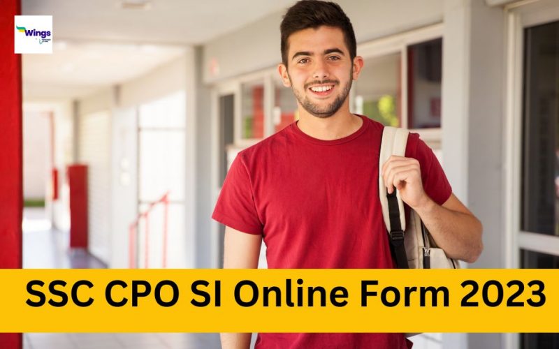 SSC CPO SI Online Form 2023