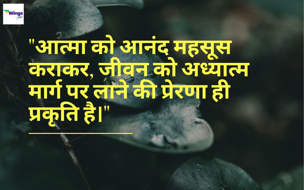 Nature Quotes for Instagram in Hindi