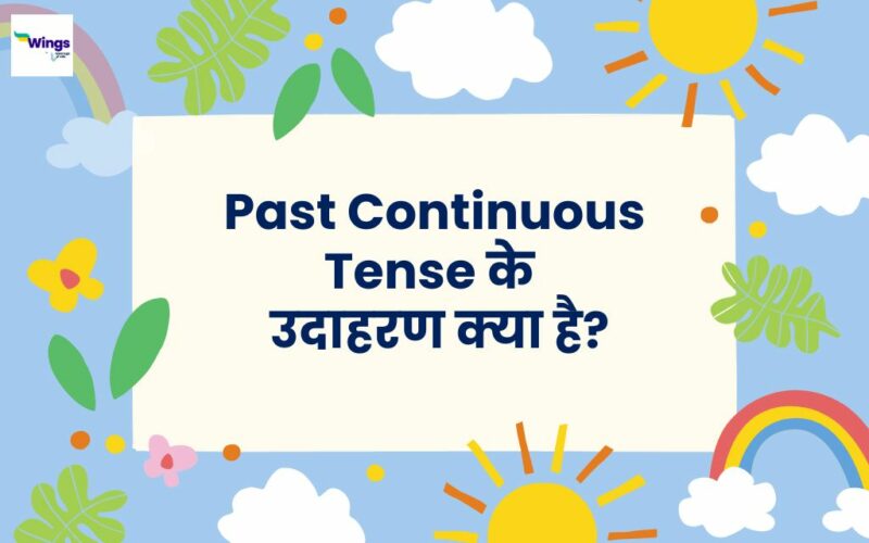 Past Continuous Tense Examples in Hindi