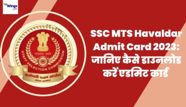 SSC MTS Havaldar Admit Card 2023