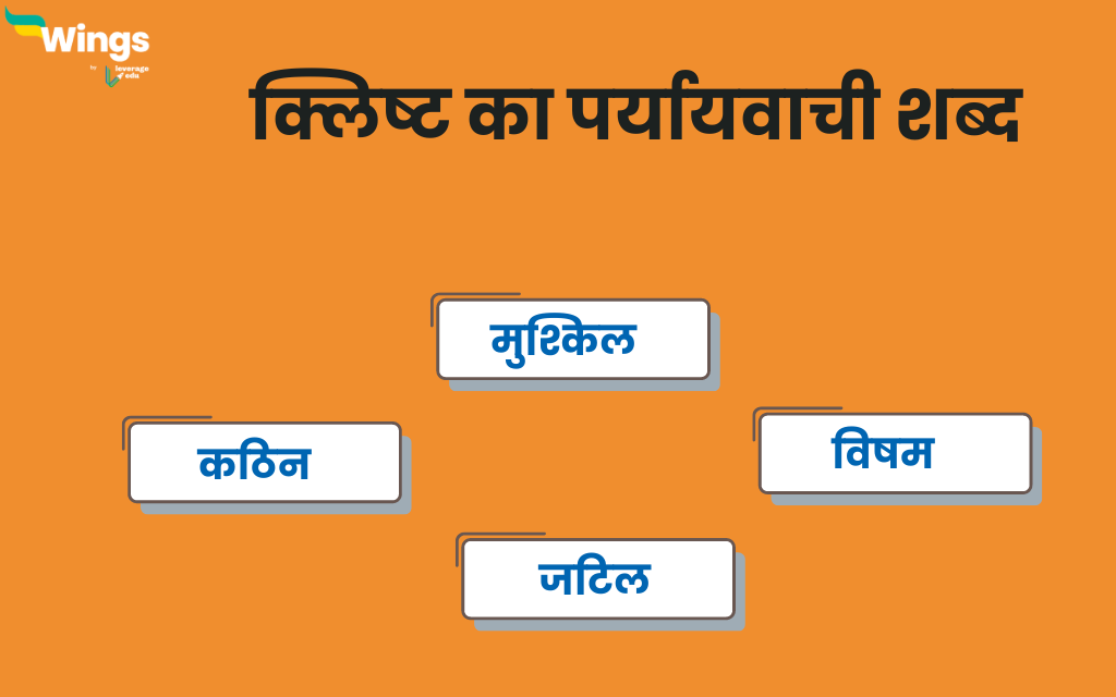 क्लिष्ट का पर्यायवाची शब्द Klisht ka Paryayvachi Shabd क्या है साथ ही