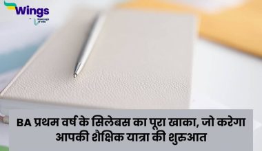 BA 1st Year Syllabus in Hindi