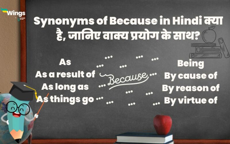 Synonyms of Because in Hindi