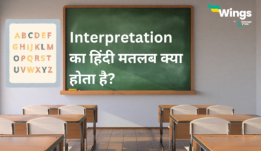 Interpretation  Meaning in Hindi
