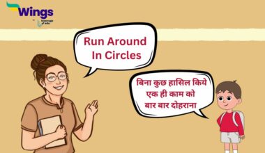 Run Around In Circles Meaning in Hindi