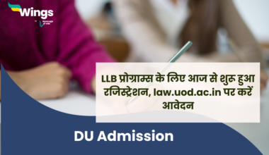 DU Admission llb program registration begins