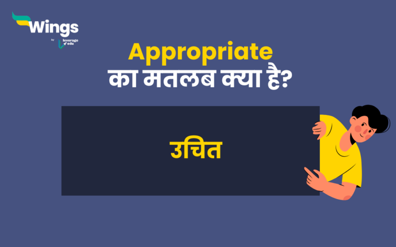 Appropriate Meaning in Hindi