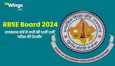 RBSE Rajasthan Board Exam Date Sheet 2024
