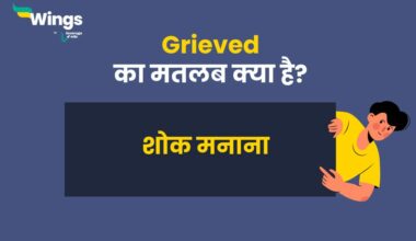 Grieved Meaning in Hindi