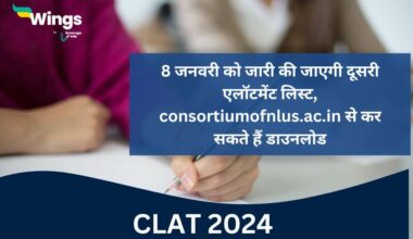CLAT 2024 2nd allotment list 8th January