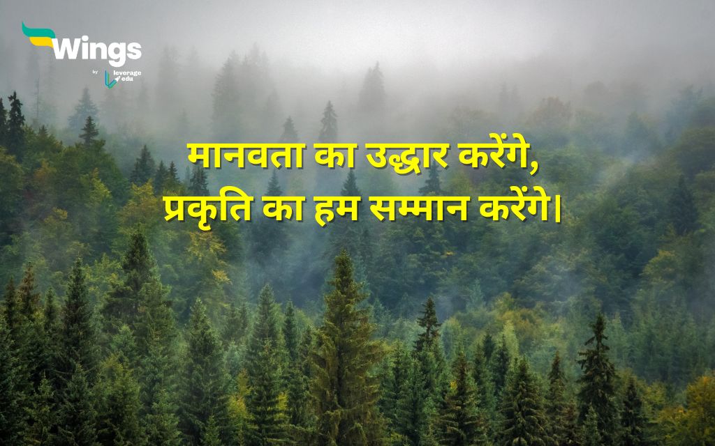 Save Forest Slogan in Hindi