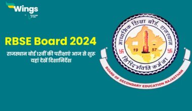 RBSE Rajasthan Board Exam 2024