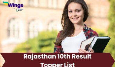 Rajasthan 10th Result Topper List