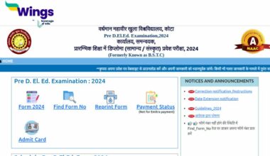 Rajasthan BSTC Pre DElEd Entrance Exam Admit Card